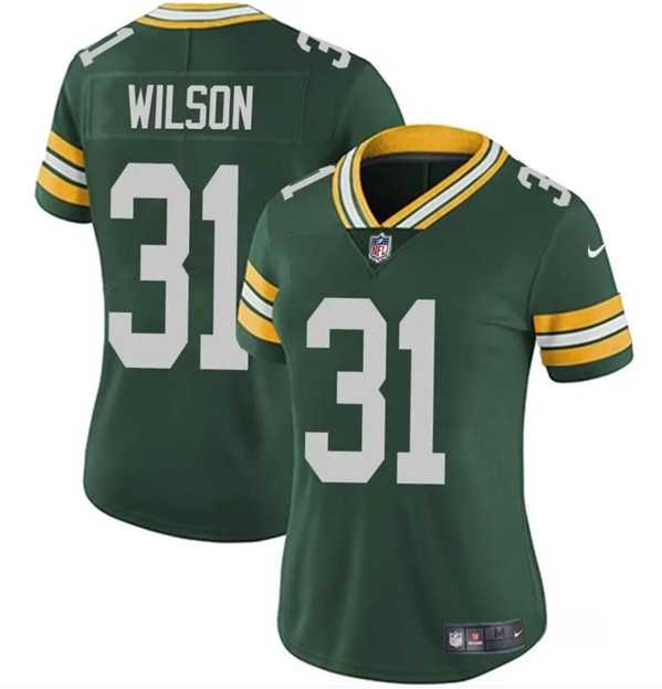 Women%27s Green Bay Packers #31 Emanuel Wilson Green Vapor Untouchable Limited Football Stitched Jersey Dzhi
